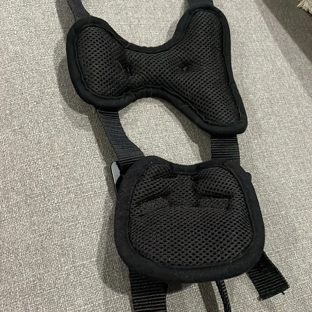 Top paw Black and Gray Harness Travel Harness with handles
